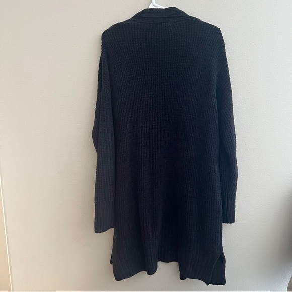Barefoot Dreams CozyChic Lite Long Weekend Cardi Sweater Black Women's Sz XL - Picture 5 of 7